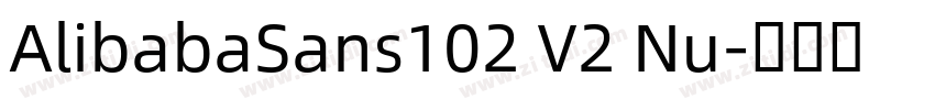 AlibabaSans102 V2 Nu字体转换